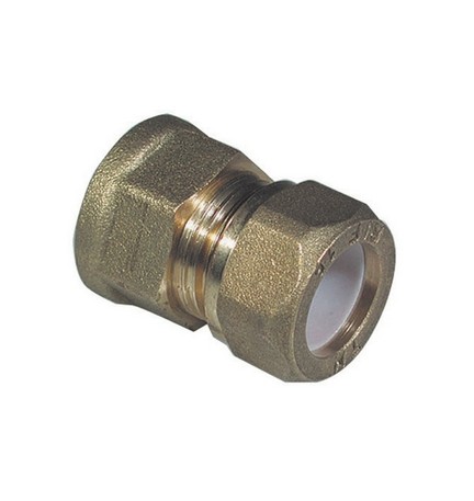 NIPPLE FEMMINA BICONO PER RAME CON OGIVA TEFLON TIEMME 3/8 x 10
