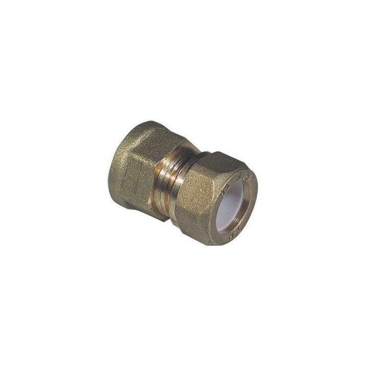 NIPPLE FEMMINA BICONO PER RAME CON OGIVA TEFLON TIEMME 3/8 x 10