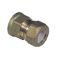 NIPPLE FEMMINA BICONO PER RAME CON OGIVA TEFLON TIEMME 3/8 x 10