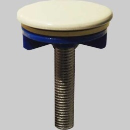 TAPPO COPRIFORO IN OTTONE BIANCO - Ø 50