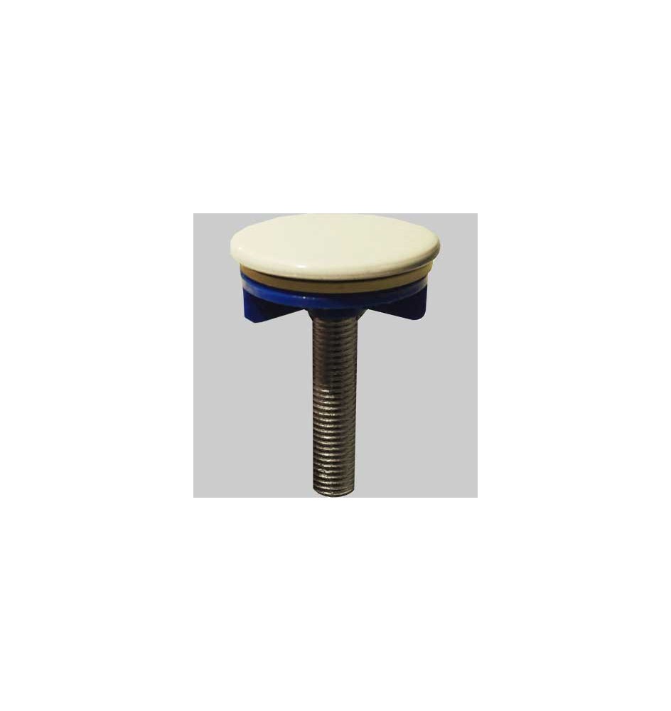 TAPPO COPRIFORO IN OTTONE BIANCO - Ø 50