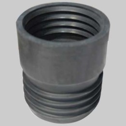 RIDUZIONE IN GOMMA NERA PER RACCORDO TUBI - 75 x 80