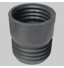 RIDUZIONE IN GOMMA NERA PER RACCORDO TUBI - 75 x 80