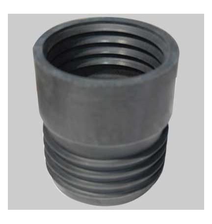 RIDUZIONE IN GOMMA NERA PER RACCORDO TUBI - 75 x 80