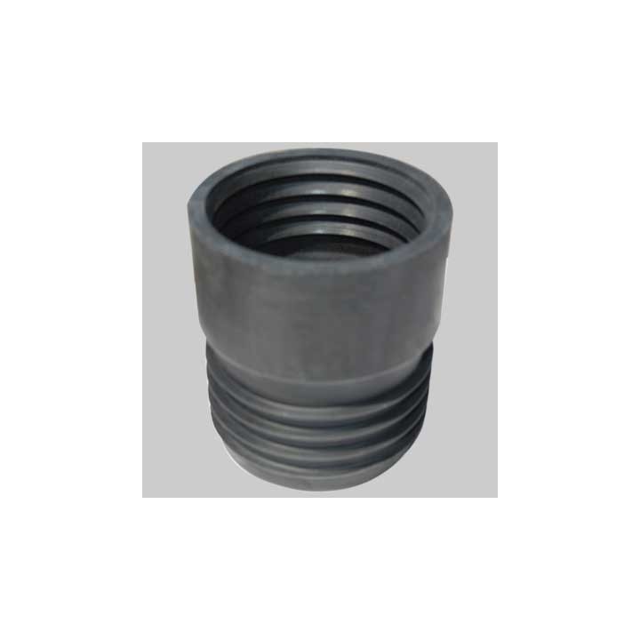 RIDUZIONE IN GOMMA NERA PER RACCORDO TUBI - 75 x 80