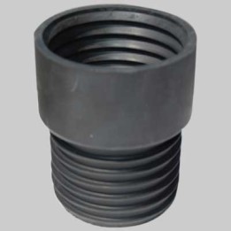 RIDUZIONE IN GOMMA NERA PER RACCORDO TUBI - 80 x 75
