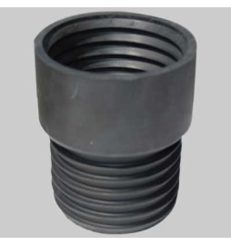 RIDUZIONE IN GOMMA NERA PER RACCORDO TUBI - 80 x 75