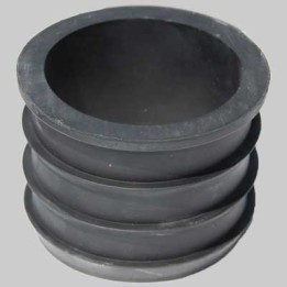 RIDUZIONE IN GOMMA NERA PER RACCORDO TUBI - 75 x 63