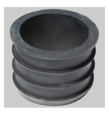 RIDUZIONE IN GOMMA NERA PER RACCORDO TUBI - 75 x 63