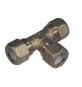 TEE CON TRE DADI PER RAME CON OGIVA TEFLON TIEMME 1/2 x 14