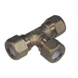 TEE CON TRE DADI PER RAME CON OGIVA TEFLON TIEMME 3/4 x 18R