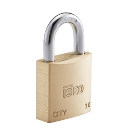 ISEO P700 LUCCHETTO CITY ARCO KA 30MM OTTONE