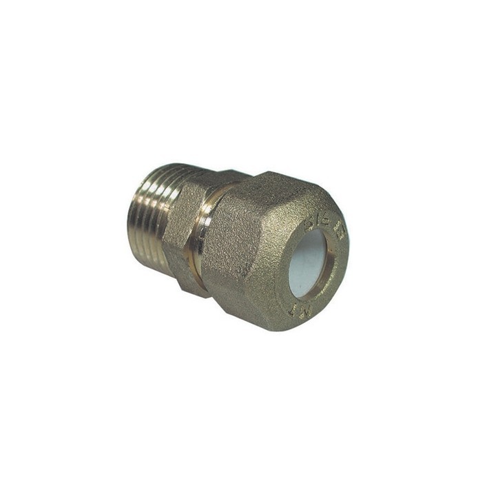 NIPPLE MASCHIO BICONO PER RAME CON OGIVA TEFLON TIEMME 1/2 x 12R