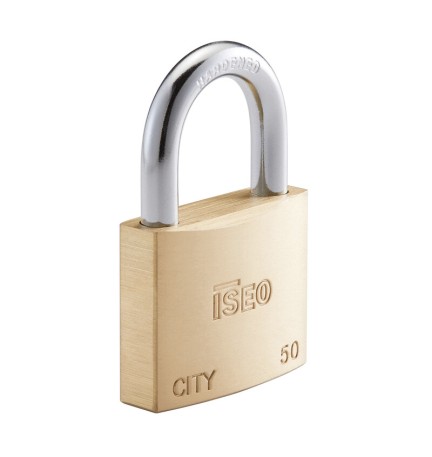 ISEO P700 LUCCHETTO CITY ARCO KA 50MM OTTONE