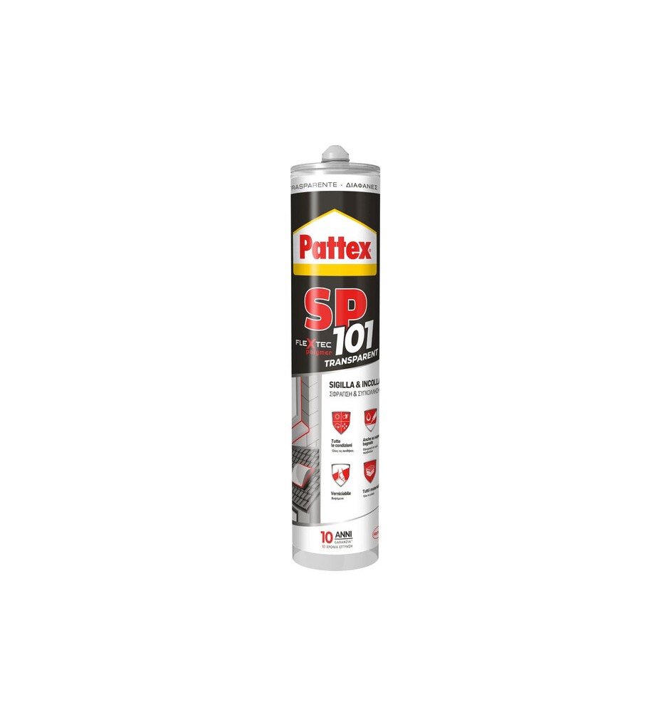 PATTEX SILICONE SP101 TRASPARENTE 280 ML CARTUC.
