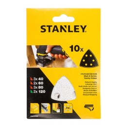 STANLEY STA32348 10 FOGLI ABRASIVI MISTI P/MT300
