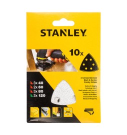 STANLEY STA32348 10 FOGLI ABRASIVI MISTI P/MT300
