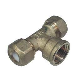 TEE FEMMINA PER RAME CON OGIVA TEFLON TIEMME 3/4 x 16R