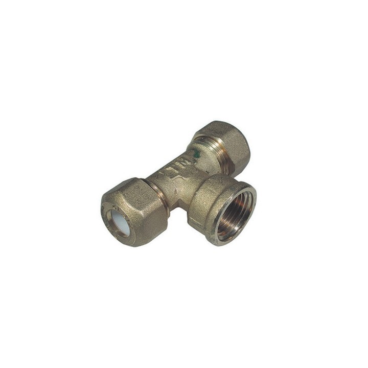 TEE FEMMINA PER RAME CON OGIVA TEFLON TIEMME 3/4 x 16R