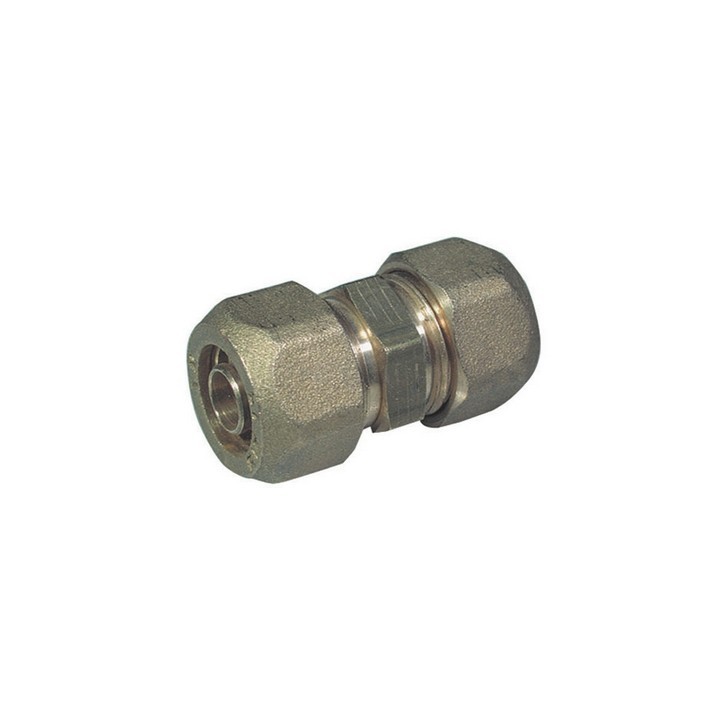 RACCORDO DIRITTO DOPPIO PER TUBO COBRA-PEX 15