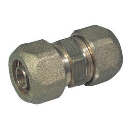 RACCORDO DIRITTO DOPPIO PER TUBO COBRA-PEX 18