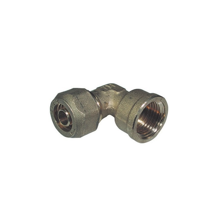 GOMITO A 90° FEMMINA PER TUBO COBRA-PEX 3/4 x 22