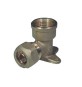 GOMITO A 90° FEMMINA CON FLANGIA PER TUBO COBRA-PEX 1/2 x 15