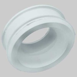 MORSETTO PER WC IN GOMMA BIANCA - Ø est. mm 60 / int. mm 40÷45