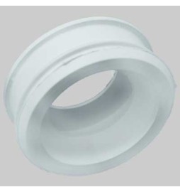 MORSETTO PER WC IN GOMMA BIANCA - Ø est. mm 60 / int. mm 40÷45