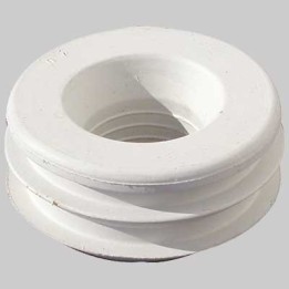 MORSETTO PER WC IN GOMMA BIANCA - 50 x 26