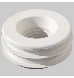 MORSETTO PER WC IN GOMMA BIANCA - 50 x 26