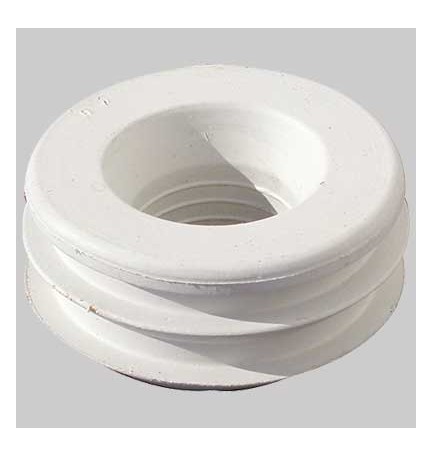 MORSETTO PER WC IN GOMMA BIANCA - 50 x 26