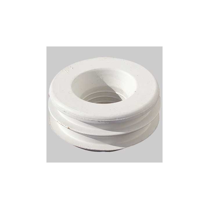 MORSETTO PER WC IN GOMMA BIANCA - 55 x 30