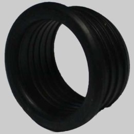 MORSETTO IN GOMMA NERA PER CURVE TECNICHE NICOLL - mm 50 x Ø 26÷32