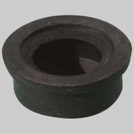 MORSETTO IN GOMMA NERA PER CURVE TECNICHE MM 32 - Ø 26