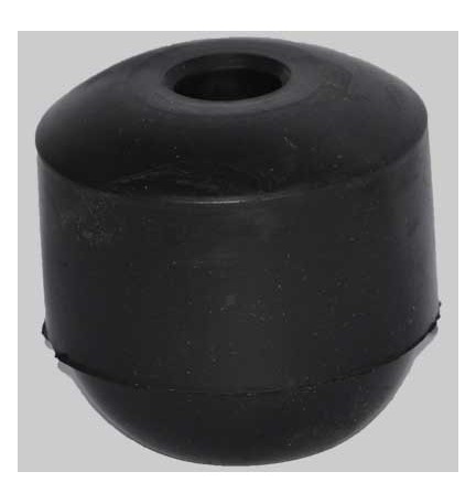 SFERA IN GOMMA NERA ANTICALCARE - Ø est. mm 58 H 59 mm
