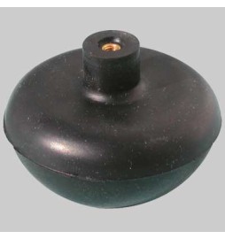 SFERA IN GOMMA CON NOTTOLINO OTTONE - mm 64,5