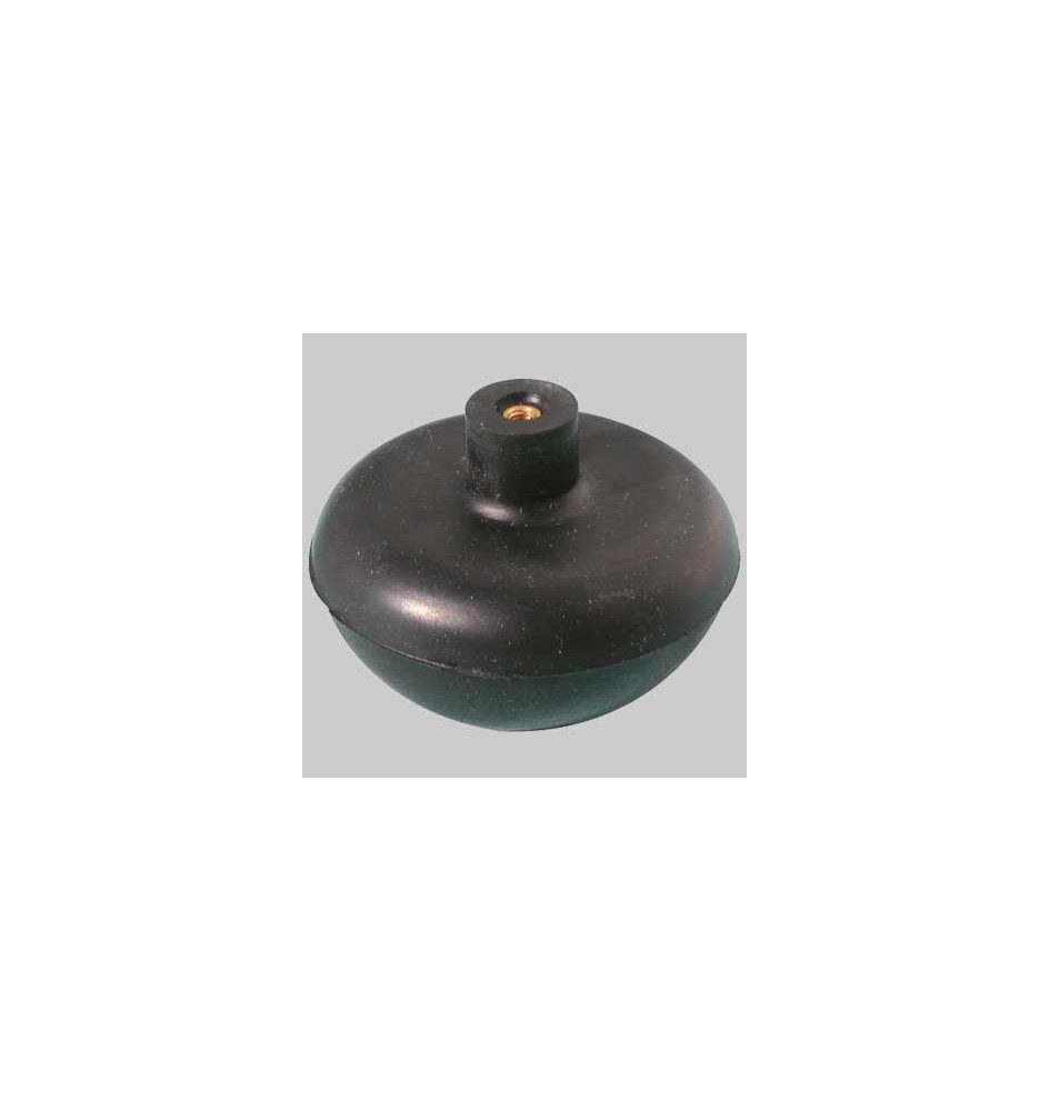 SFERA IN GOMMA CON NOTTOLINO OTTONE - mm 64,5
