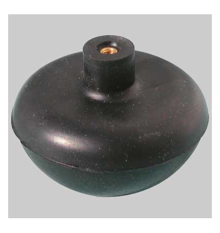 SFERA IN GOMMA CON NOTTOLINO OTTONE - mm 64,5