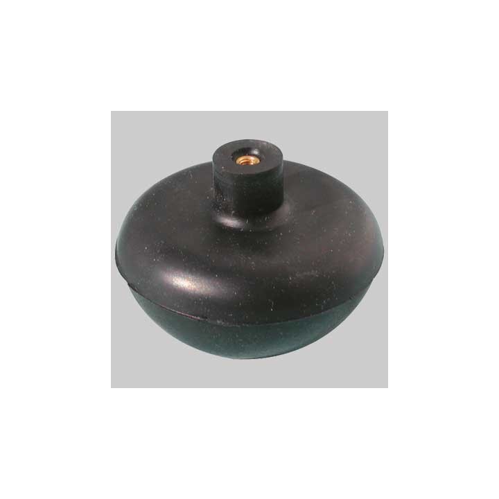 SFERA IN GOMMA CON NOTTOLINO OTTONE - mm 64,5