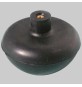 SFERA IN GOMMA CON NOTTOLINO OTTONE - mm 64,5