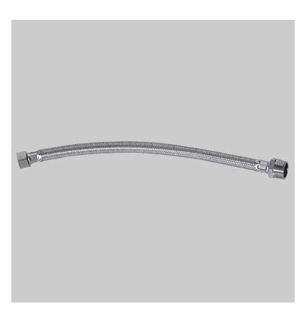 FLESSIBILE IN ACCIAIO GIGANTE F 3/8 X M 1/2 - cm 40