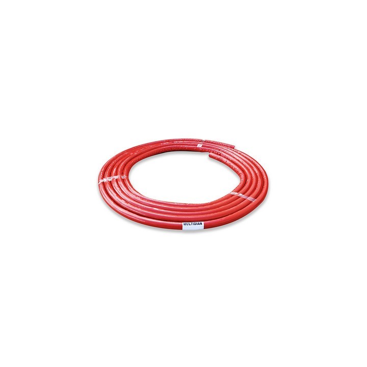 TUBO MULTI-DIAN SISTEMA MULTISTRATO COIBENTATO ROSSO ROTOLO 10 MT 20 x 2