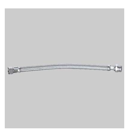 FLESSIBILE IN ACCIAIO INOX 1/2 M X 3/8 F - cm 40