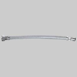 FLESSIBILE IN ACCIAIO INOX 3/8 M X 1/2 F - cm 40