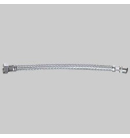 FLESSIBILE IN ACCIAIO INOX 3/8 M X 1/2 F - cm 60