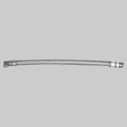 FLESSIBILE IN ACCIAIO INOX 3/8 M X 3/8 F - cm 35