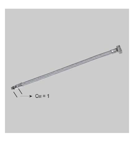 FLESSIBILE INOX PER MONOCOMANDO CORTO - F 3/8 x M 12 cm 35