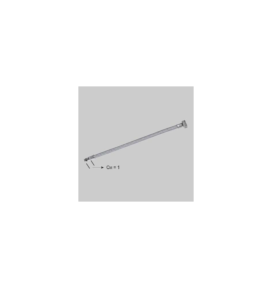 FLESSIBILE INOX PER MONOCOMANDO CORTO - F 1/2 x M 12 cm 35