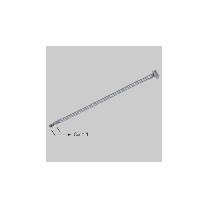 FLESSIBILE INOX PER MONOCOMANDI LAVELLI 3 VIE CM 35 - F 3/8 x M 08